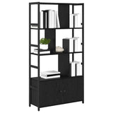 Libreria Rovere nero 80 x 30 x 155.5 cm Legno truciolato