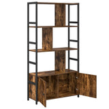Libreria Rovere fumé 80 x 30 x 155,5 cm Legno truciolato