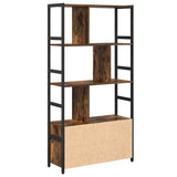 Libreria Rovere fumé 80 x 30 x 155,5 cm Legno truciolato