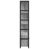 Libreria Grigio sonoma 80 x 30 x 155.5 cm Legno truciolato