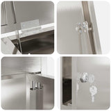 Cassetta per pacchi Nero 44.5 x 29 x 110.5 cm