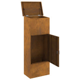 Cassetta per pacchi con porta Ruggine 44,5 x 29 x 110,5 cm