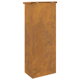 Cassetta per pacchi con porta Ruggine 44,5 x 29 x 110,5 cm
