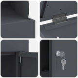 Cassetta per pacchi Antracite 47.5 x 38 x 59 cm Acciaio