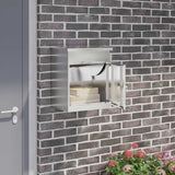 Cassetta per pacchi Nero 44 x 35 x 59 cm Acciaio inossidabile