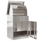 Cassetta per pacchi Nero 44 x 35 x 59 cm Acciaio inossidabile