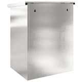 Cassetta per pacchi Nero 44 x 35 x 59 cm Acciaio inossidabile