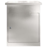 Cassetta per pacchi Nero 44 x 35 x 59 cm Acciaio inossidabile