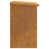 Cassetta per pacchi Ruggine 44 x 35 x 59 cm acciaio corten