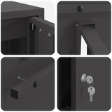 cassetta postalepastkastei Nero 30 x 23 x 55 cm Acciaio