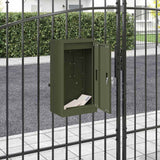 cassetta postalepastkastei Oliver verde 30 x 23 x 55 cm Acciaio