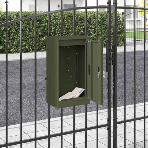 cassetta postalepastkastei Oliver verde 30 x 23 x 55 cm Acciaio