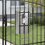 cassetta postalepastkastei Nero 30 x 23 x 55 cm Acciaio zincato