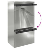 cassetta postalepastkastei Nero 30 x 23 x 55 cm Acciaio zincato