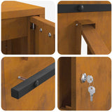 cassetta postalepastkastei Ruggine 30 x 23 x 55 cm