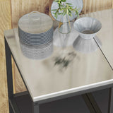 Stoccaggio in cucina Nero 40 x 50 x 92 cm Acciaio