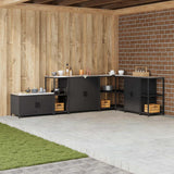 Stoccaggio in cucina Nero 40 x 50 x 92 cm Acciaio