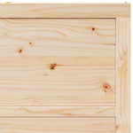 Porta scorrevole Marrone 100 x 208 cm Legno di pino massello