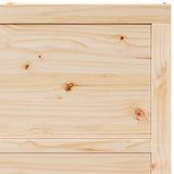 Porta scorrevole Marrone 100 x 208 cm Legno di pino massello