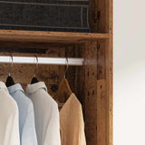 Guardaroba con lo scaffale Legno vecchio Legno truciolato