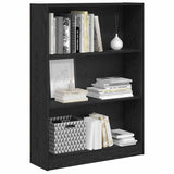 Libreria Rovere nero 80 x 24 x 109 cm Legno truciolato