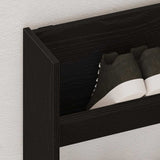 Mobile per scarpe Rovere Nero 82 x 18 x 60 cm Legno truciolato