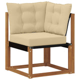 Set di divani da esterno con cuscino 7 pcs Naturale e Beige