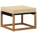 Set di divani da esterno con cuscino 7 pcs Naturale e Beige