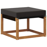 Set di divani da esterno con cuscino 6 pcs Naturale e Nero