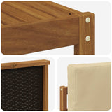 Set di divani da esterno con cuscino 6 pcs