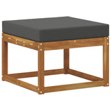 Set di divani da esterno con cuscino 8 pcs Naturale e Antracite