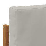 Set di divani da esterno 7 pcs Naturale e Grigio Chiaro