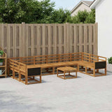 Set di divani da esterno 11 pcs Naturale
