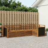 Set divano sezionale 4 pcs Naturale Legno di Acacia Massello