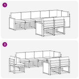 Set divani Legno di Acacia Massello
