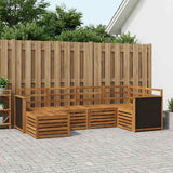 Set divano sezionale 5 pcs Naturale Legno di Acacia Massello