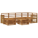 Set divano sezionale 6 pcs Naturale Legno di Acacia Massello