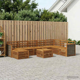 Set di divani da esterno 7 pcs Naturale