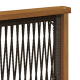 Set divano sezionale 7 pcs Naturale Legno di Acacia Massello