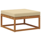 Set di divani da esterno con cuscino 7 pcs Naturale e Beige