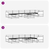 Set di divani da esterno 8 pcs Naturale