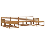 Set di divani da esterno 6 pcs Naturale
