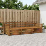 Set di divani da esterno 3 pcs Naturale