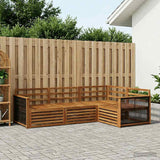 Set di divani da esterno 4 pcs Naturale