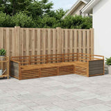 Set di divani da esterno 5 pcs Naturale