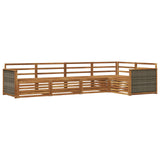 Set di divani da esterno 5 pcs Naturale