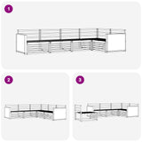 Set di divani da esterno 5 pcs Naturale