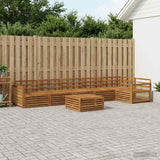Set di divani da esterno 7 pcs Naturale