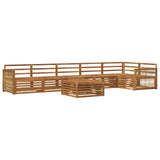 Set di divani da esterno 7 pcs Naturale