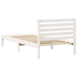 Struttura del letto Bianco 90 x 200 cm Pino massello